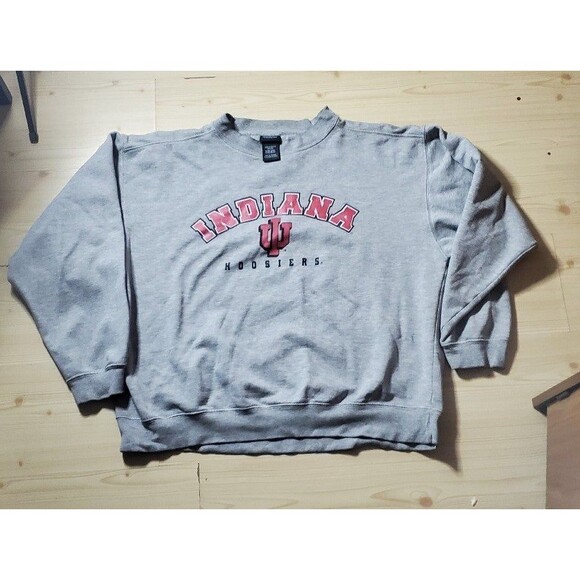 Vintage 90s university of Indiana Hoosier UI  Pro Edge hoodie sweater pullover s - Picture 1 of 5